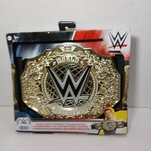 WWE World Heavyweight - Toy Wrestling Belt Mattel Championship Title - New
